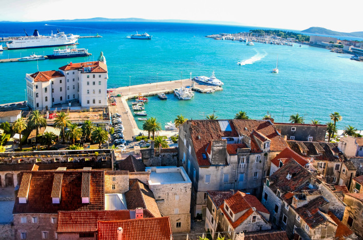 Cityscape of old town Split, Croatia iStock_000021679490_Large-2