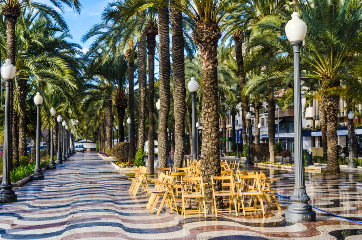 Alicante Tipps Explanada de Espana