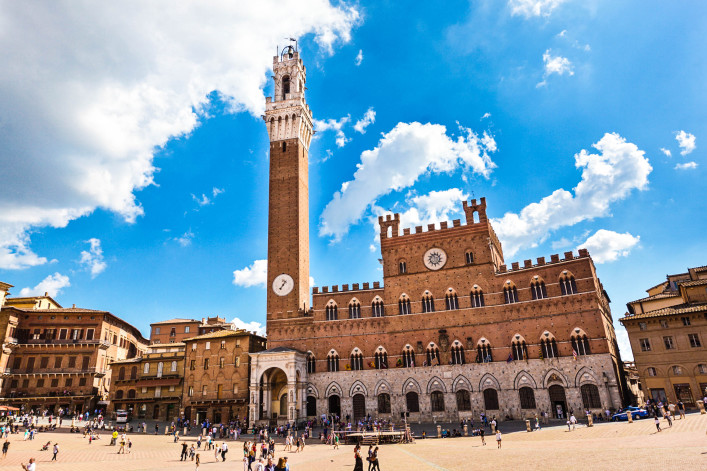 Palio di Siena, Siena, Italien, Pferderennen