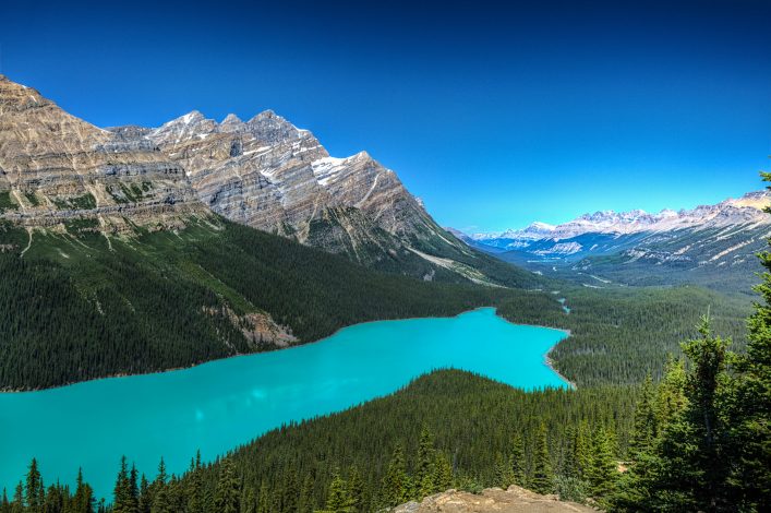 Der Peyto Lake im Banff Nationalpark