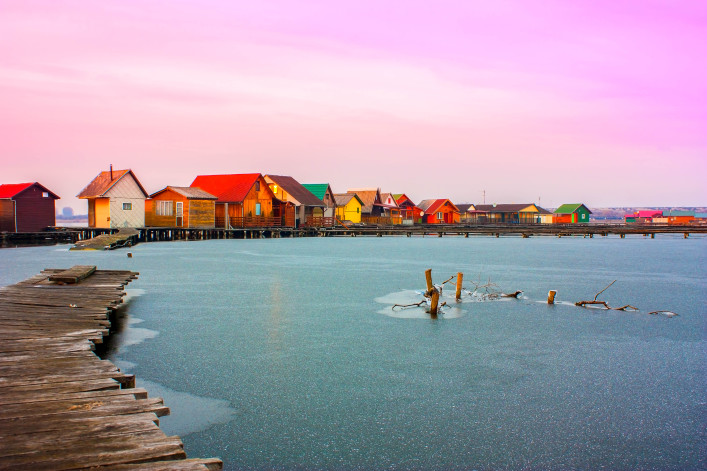 Schwimmendes Dorf - Bokod in Ungarn