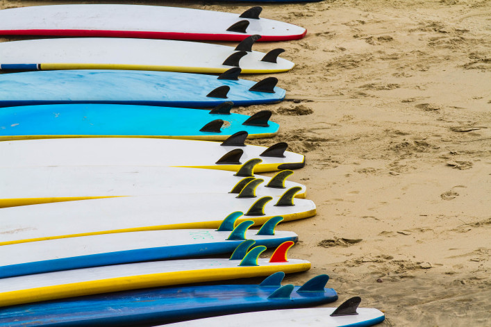 Malibus Strand ist besonders bei Surfern beliebt