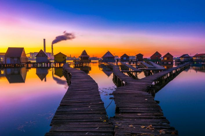 Schwimmendes Dorf - Bokod in Ungarn