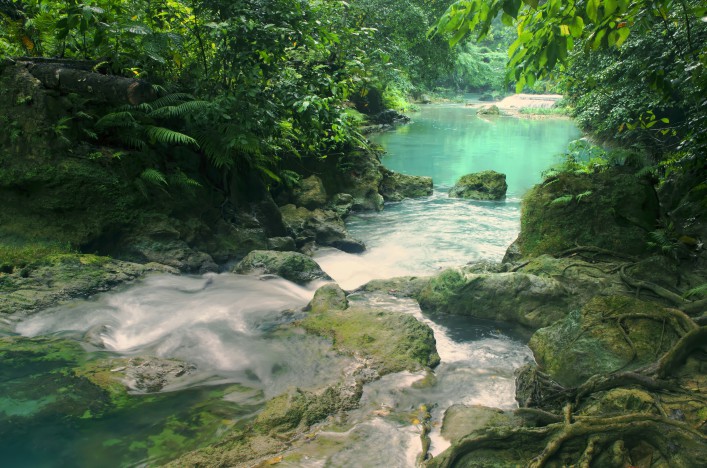 Kawasan Falls Wasserfälle Philippinen