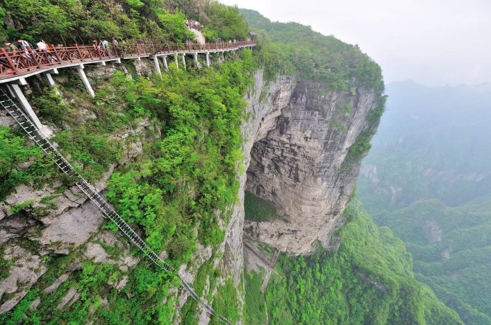 Die Aussicht vom Weg des Vertrauens in China