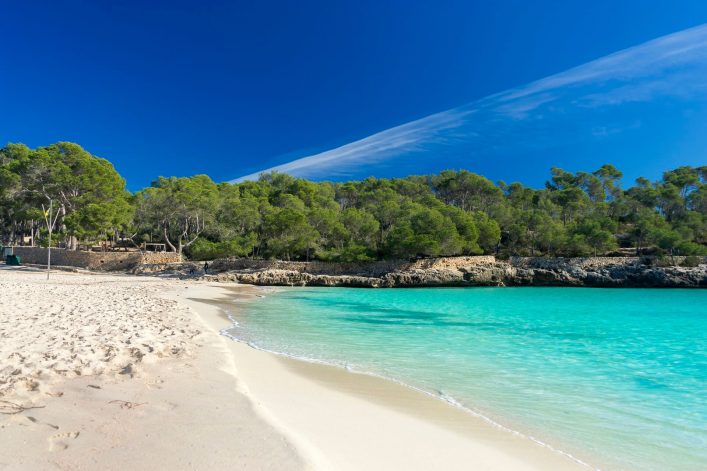 Die Bucht Cala Mondrago auf Mallroca