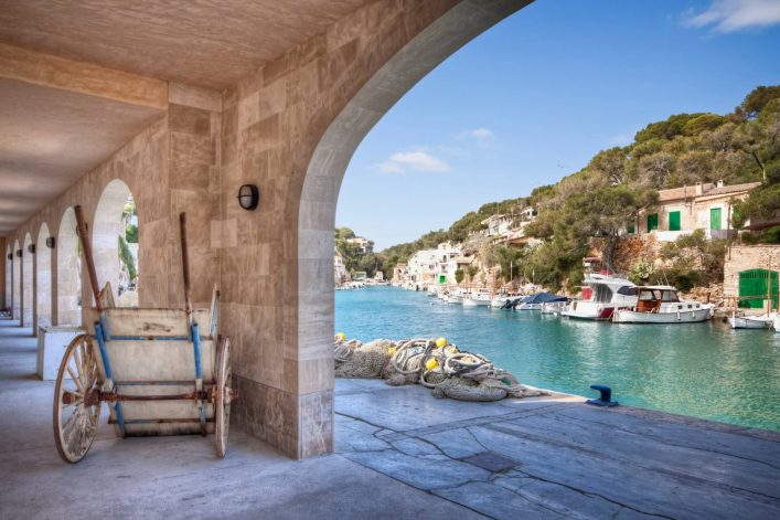 Hafen in Cala Figuera auf Mallorca