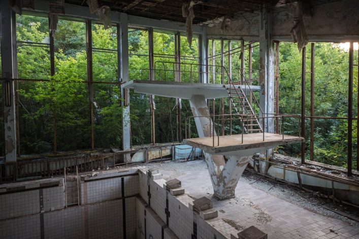 Prypjat nahe Tschernobyl in der Ukraine