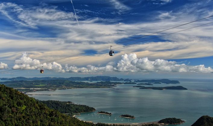 Spektakuläre Brücken Langkawi Sky Bridge