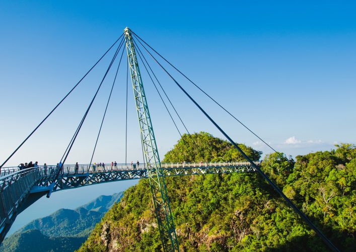 Spektakuläre Brücken Langkawi Sky Bridge