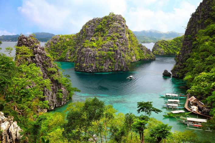 Landschaft bei Pawalan auf den Philippinen