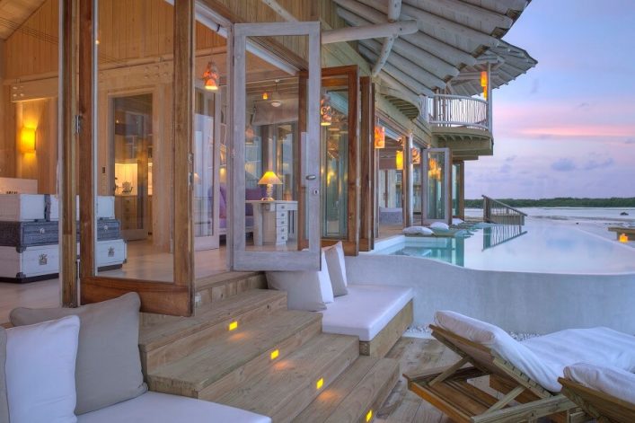 Villa im Soneva Jani auf den Malediven