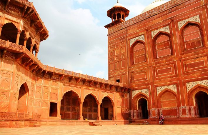 Rotes Fort am Taj Mahal in Indien