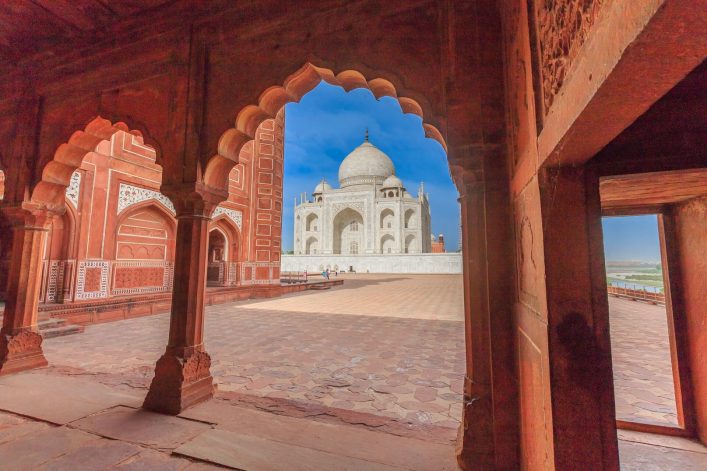 Taj Mahal in Indien iStock-525811038