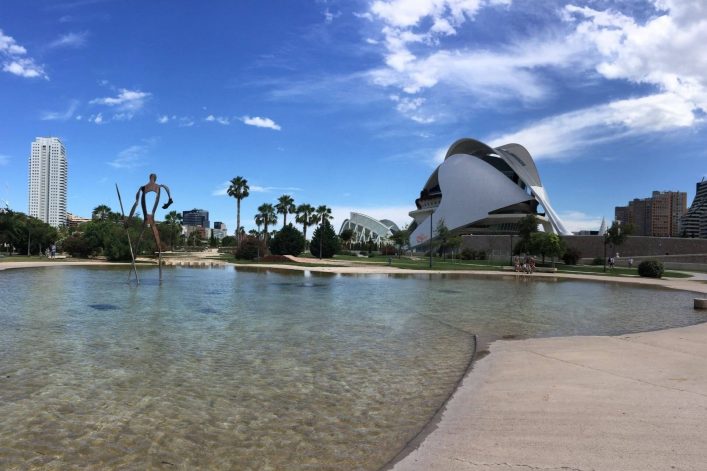 Jardines del Turia in Valencia, Spanien