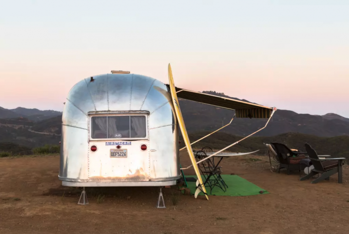 Airstreams zum campen sind sehr beliebt