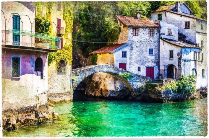 Nesso am Comer See in Italien