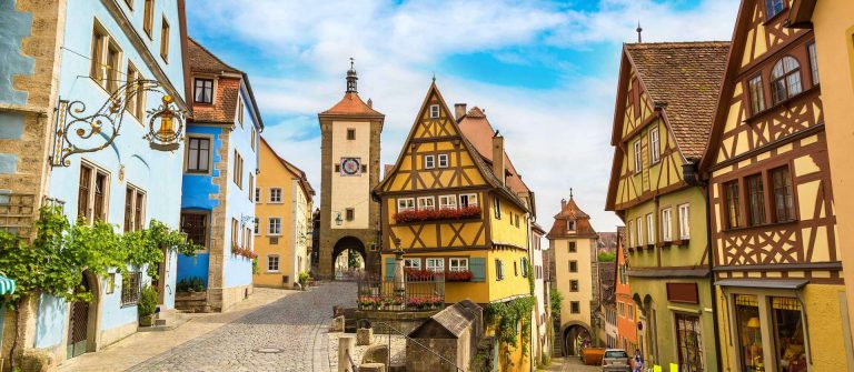 Rothenburg ob der Tauber im schönen Bayern.