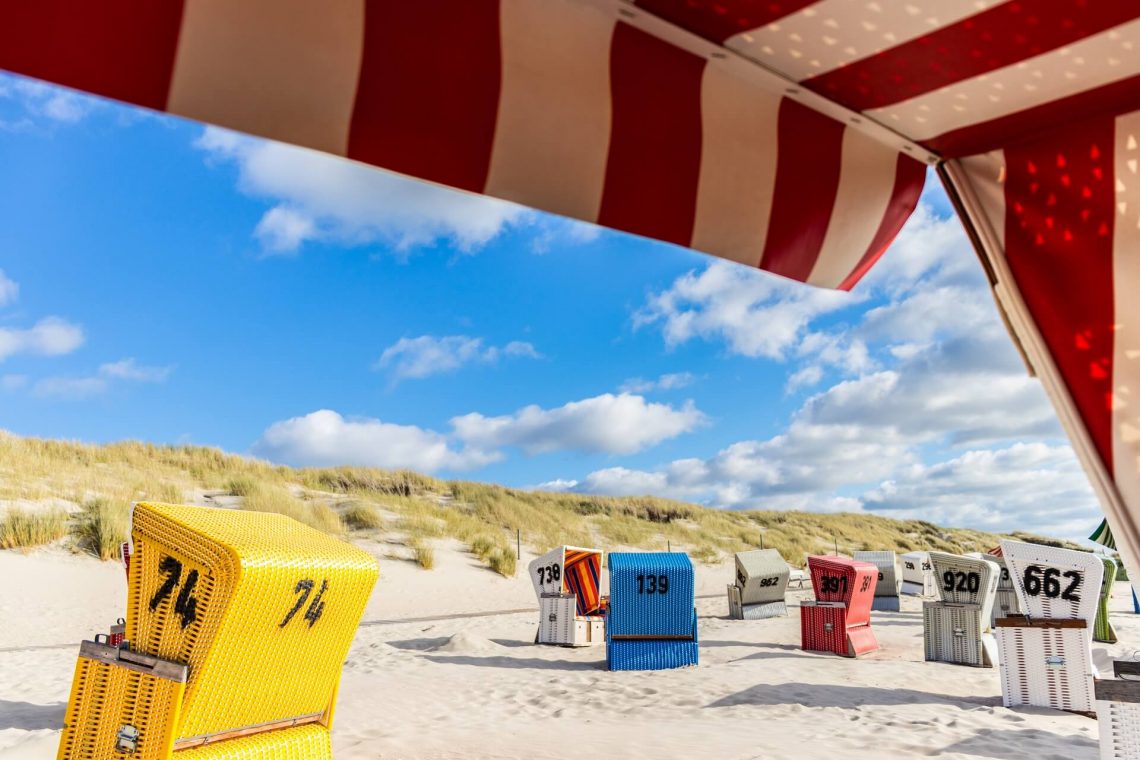 Strandkörbe auf Langeoog