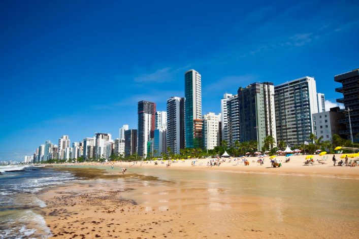 Der Strand von Recife in Brasilien: Praia Boa Viagem