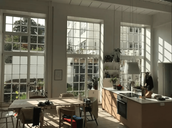 Eine Ferienwohnung mit Garten in Kopenhagen