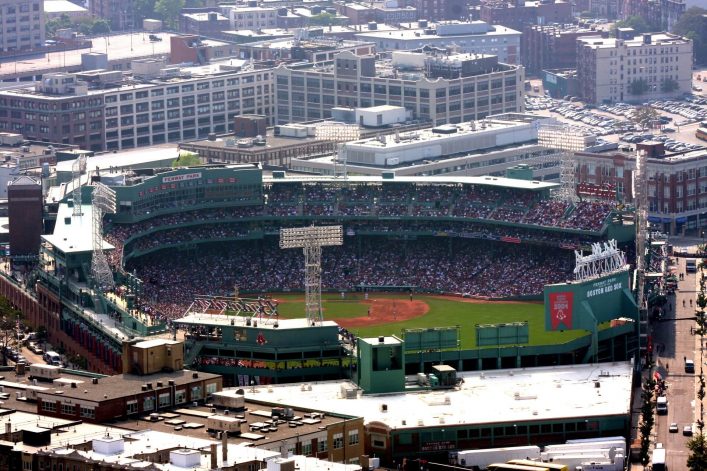 Das Fenway Stadion in Boston ist eines der ältesten Stadien der MBL