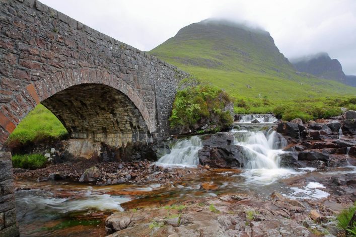 Die Highlands Bridge in Schottland