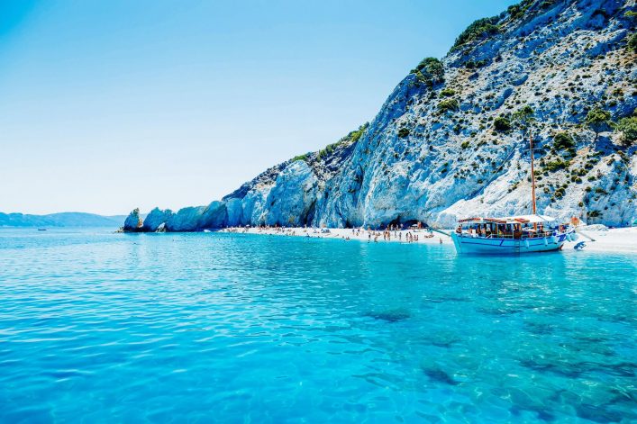 Der Lalaria Strand zählt zu den schönsten ganz Griechenlands