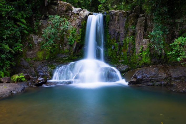 Die Waiau Falls auf der Halbinsel Coromandel