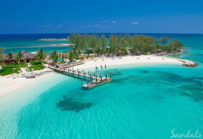 Vorgelagerte Privatinsel Sandals Island