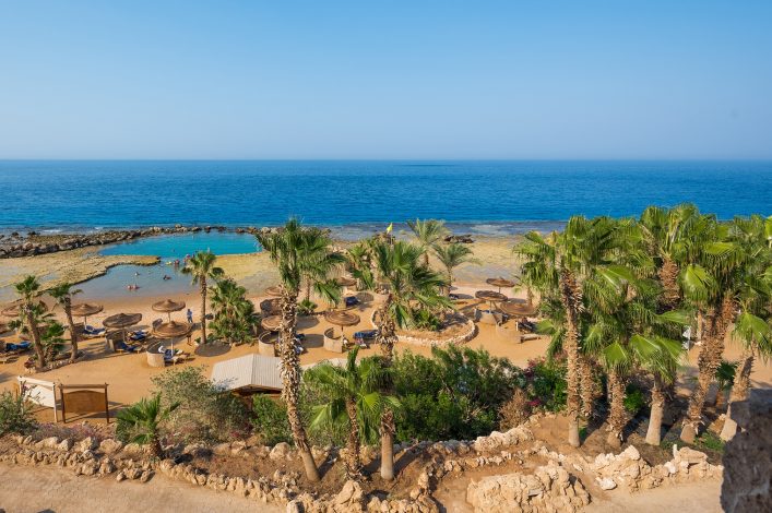 Blick auf die Lagune vom Albatros Citadel in Sahl Hasheesh
