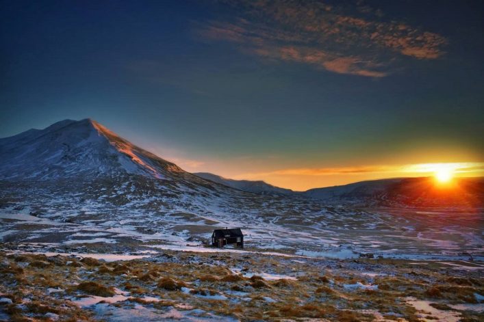 Hütte auf Island