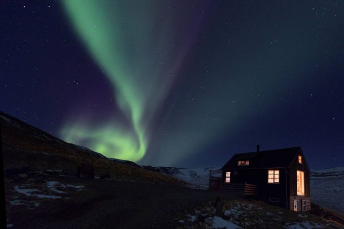 Hütte auf Island