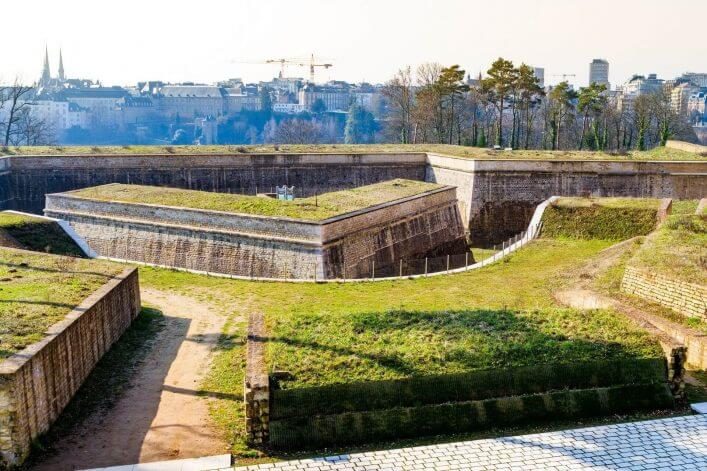 Das Fort Obergrünewald in Luxemburg Stadt