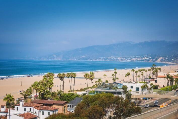 Der Strand von Santa Monica in Los Angeles
