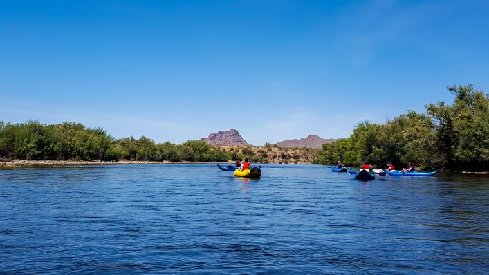 Kayaking auf dem Salt River ist einen Ausflug wert.