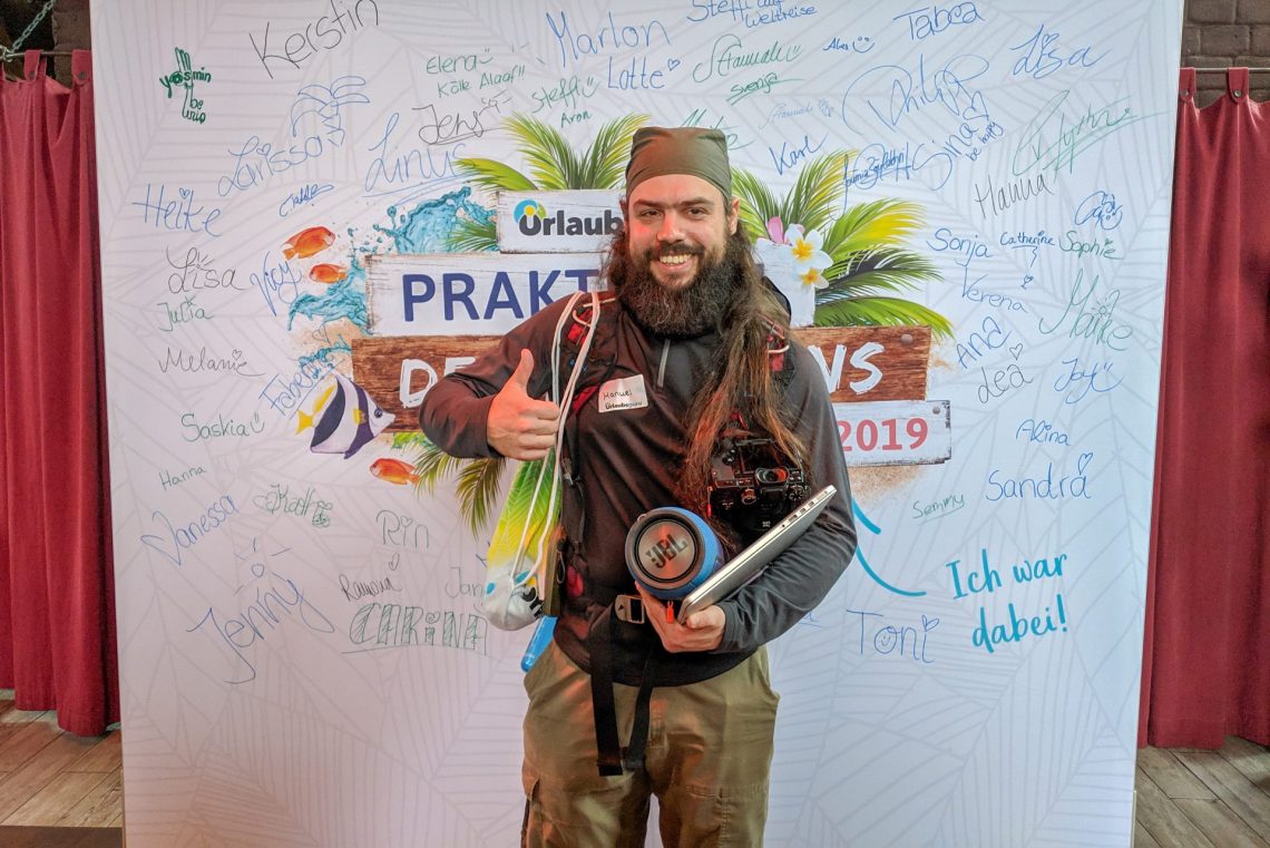 Manuel beim Casting zum Praktikum deines Lebens