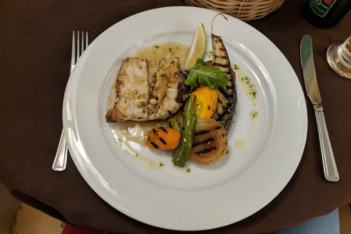 Leckeres Fischgericht in Gambia