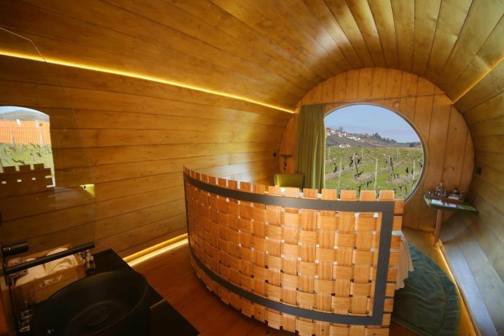 Die Aussicht vom Weinfass