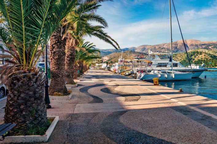 Die Flaniermeile in Argostoli