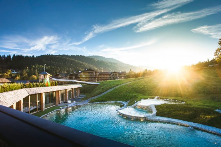 Außenbereich im Biohotel Stanglwirt