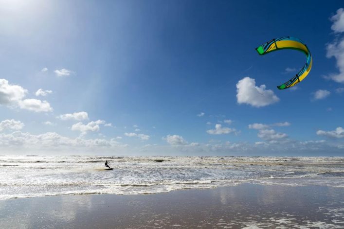 Kitesurfer in der Nordsee