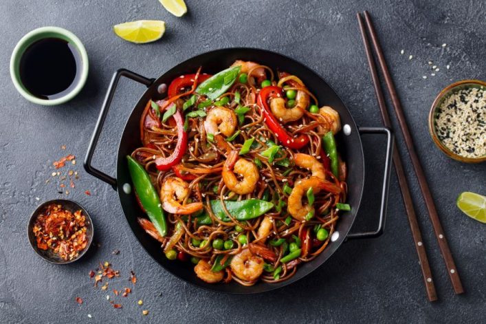Mee Goreng aus der Küche Singapurs