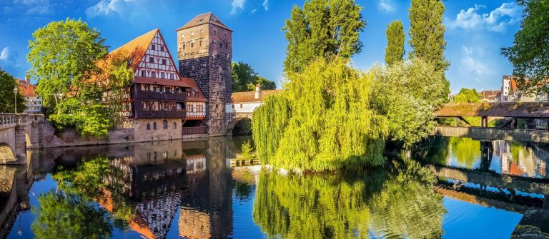 Altstadt von Nürnberg in Bayern