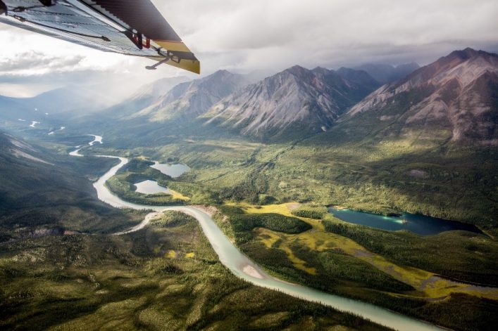 Nahanni Nationalpark in NWT von oben