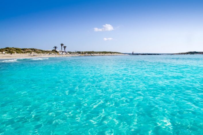 Illetas illetes turquoise beach shore Formentera balearic islands