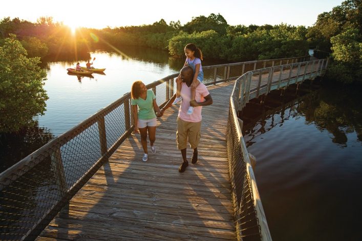 Family time in Robinson Preserve