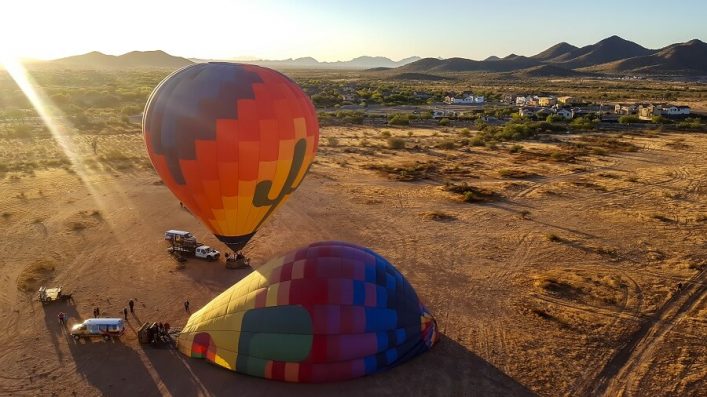 Eine Ballonfahrt in Scottsdale Arizona