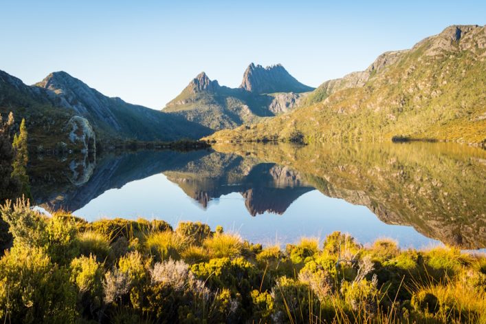 Cradle,Mountain,And,Dove,Lake,In,The,Cradle,Mountain,-
